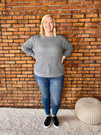 The Anna Basic Waffle Sweater