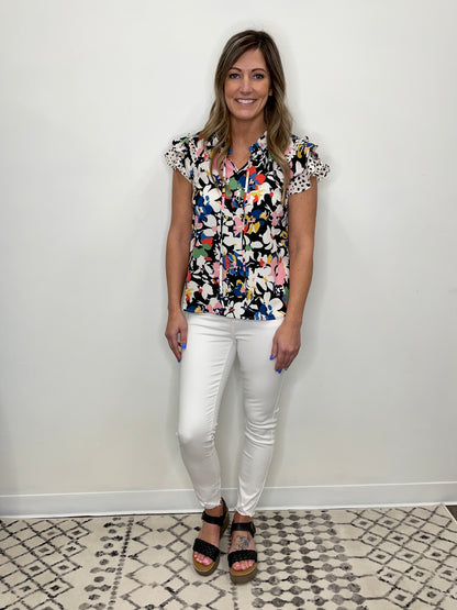 The Sudlow Mixed Floral Top