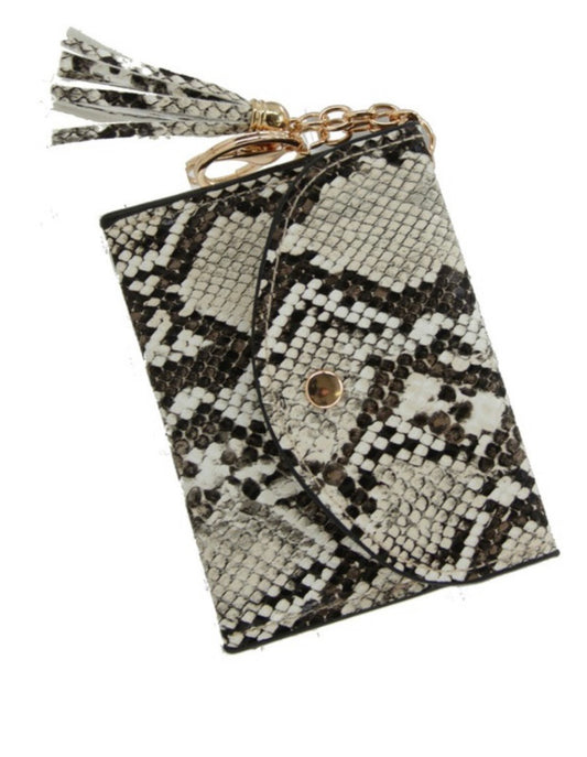 Snakeskin ID Holder keychain