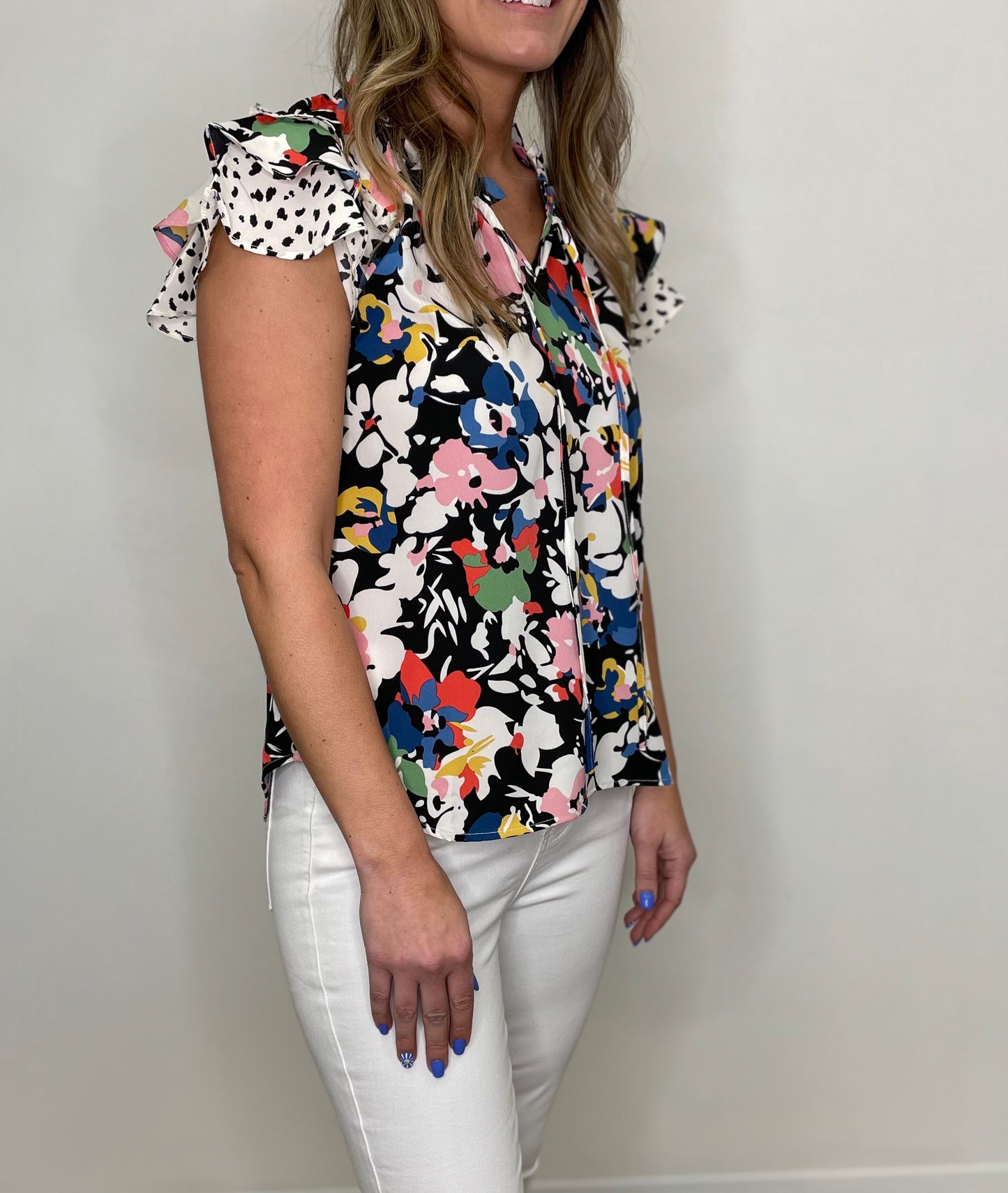 The Sudlow Mixed Floral Top