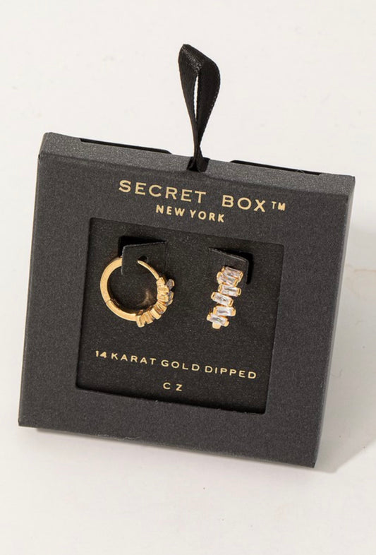 The Mini Studded Hoops