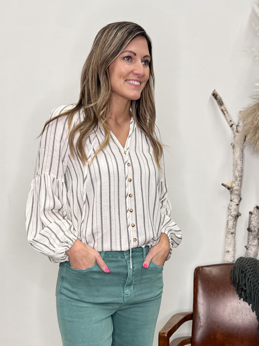 The Niles Striped Blouse