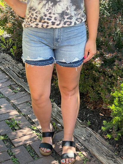 The Penelope Distressed KanCan Shorts